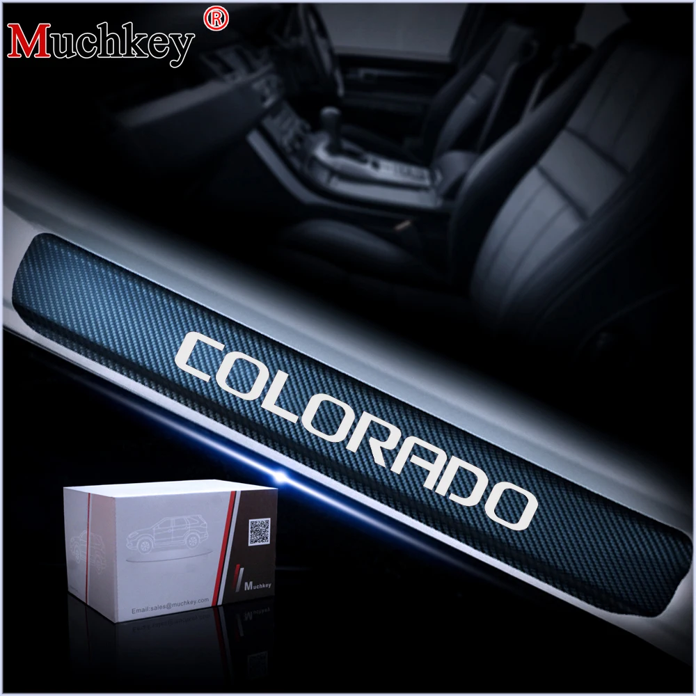 

For Chevrolet COLORADO Door Threshold Plate Door Entry Guard Car Door Sills Door Sill Scuff Plate Car-styling Accessories 4Pcs