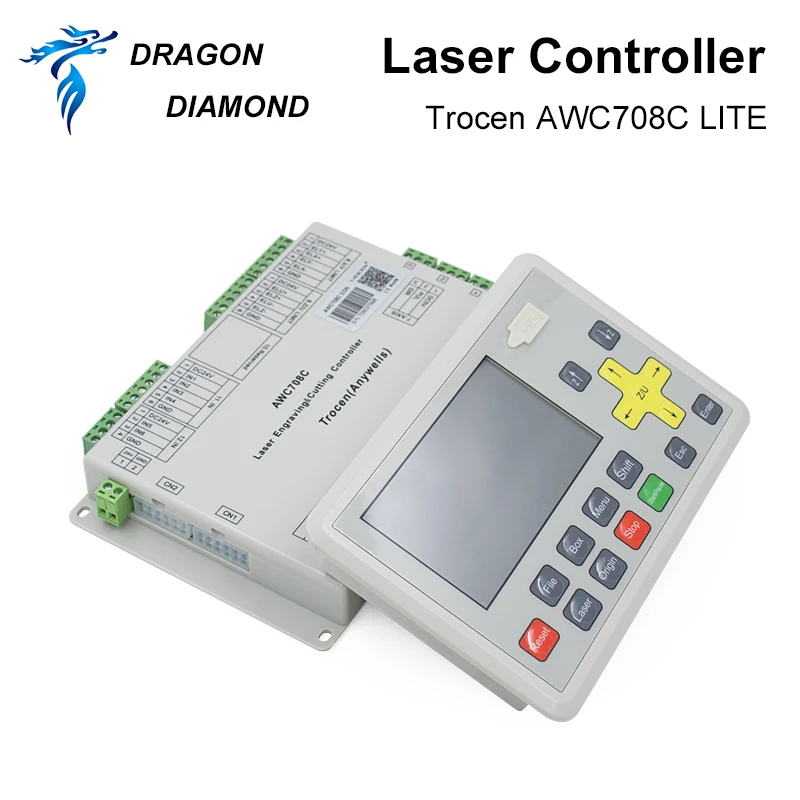 Оригинальная система лазерного контроллера Trocen AWC708C LITE Co2 для лазерной