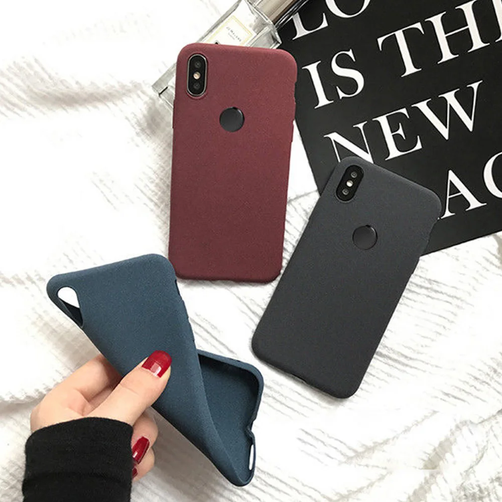 LAPOPNUT силиконовый мягкий матовый ТПУ чехол задняя крышка для Xiaomi Redmi S2 Note 5 6A Pocophone F1