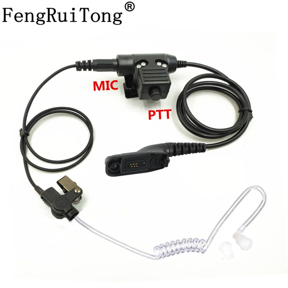 Скрытая Акустическая трубка NATO Plug гарнитура U94 PTT Mic для Motorola XiR P8268 8260 APX 7000 8000 DP3400