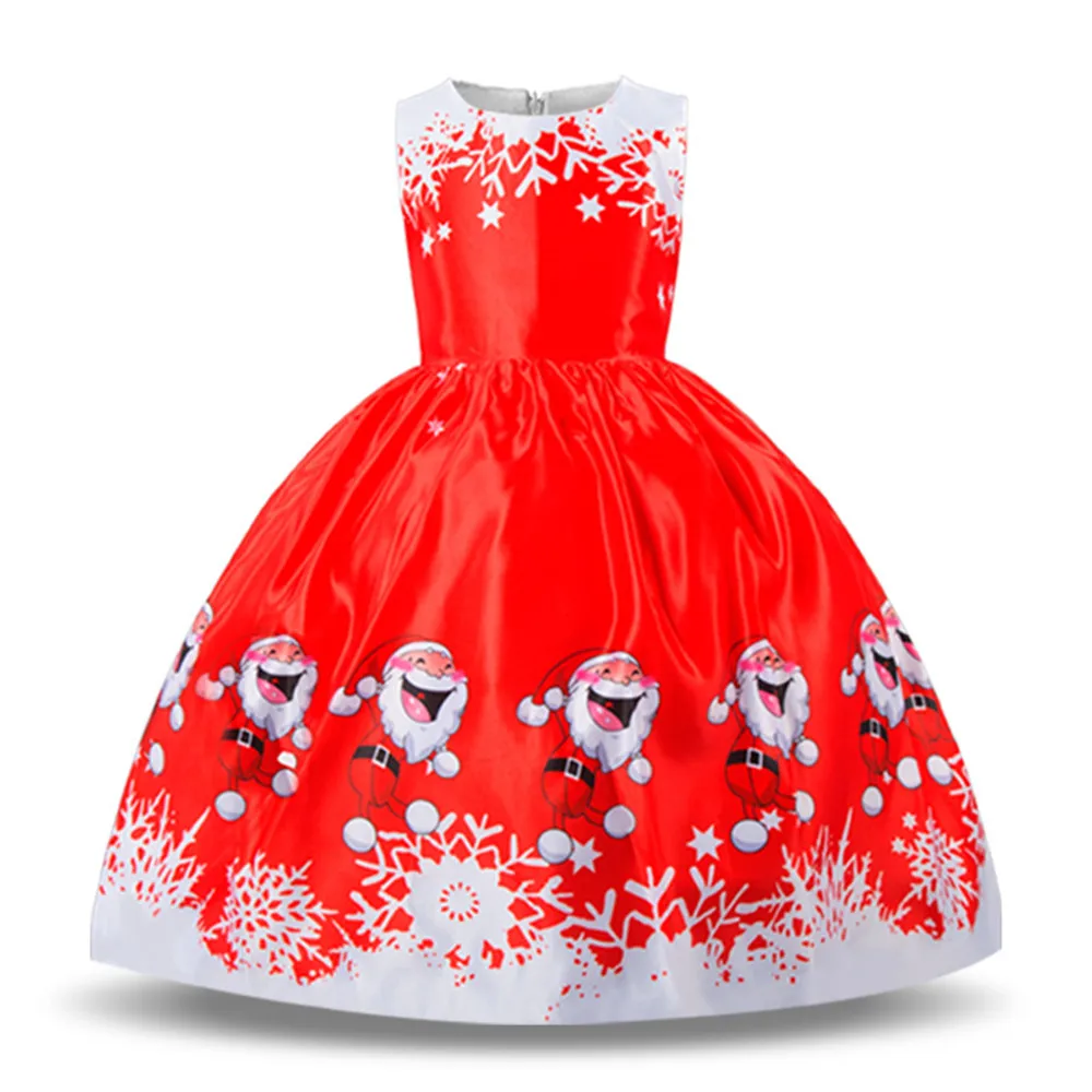 Costume Dress For Girls Princess Christmas Kids Dresses Baby Clothing Evening Party Infant Elegant Robe Vestidos | Детская одежда и