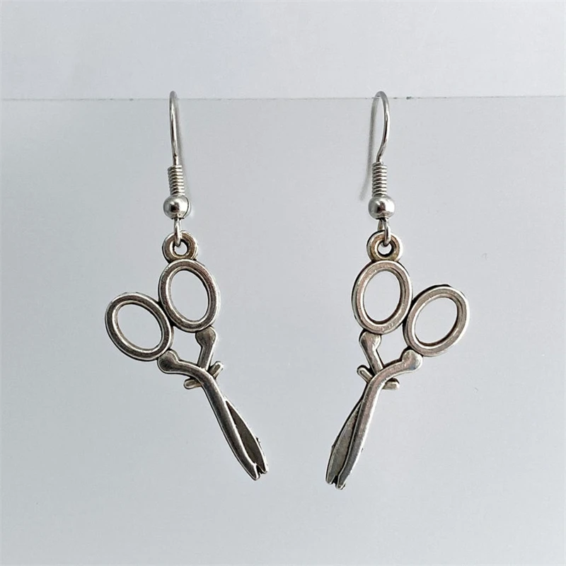 

Scissor Earrings, Mini Scissor Charms, Alternative Earrings, Punk Jewelry, Seamstress Gift, Sewing Earrings