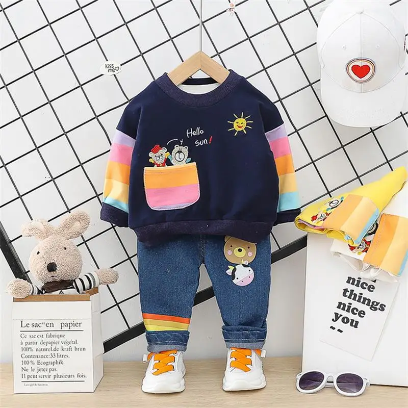 Комплекты одежды для мальчиков и девочек 2020 весенняя одежда малышей детский