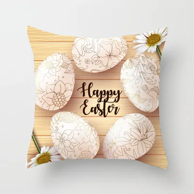 45*45 см 2019 повязка на голову с &quotкроличьими Happy Easter украшения для дома