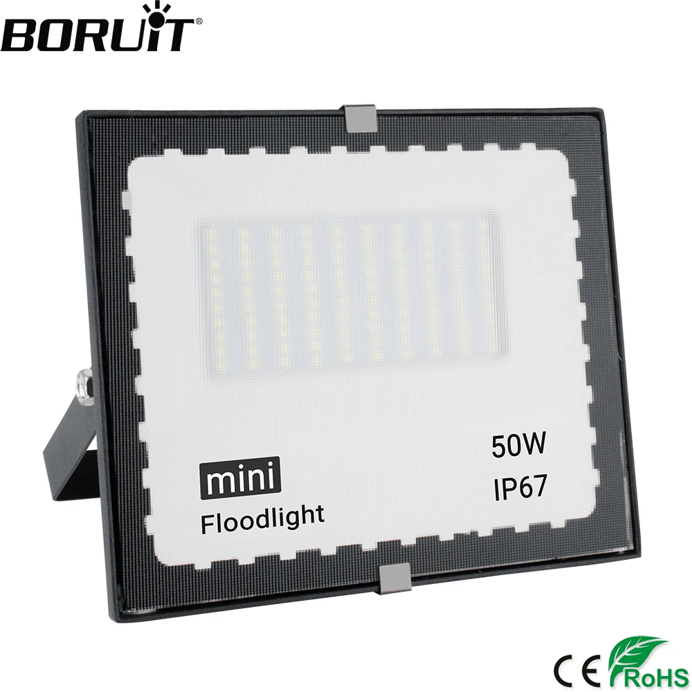 BORUiT Светодиодный прожектор 85 265 в 50 Вт отражатель 100 светодиодов