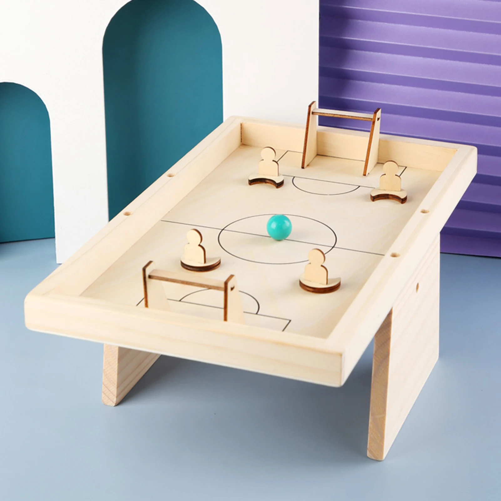 

Mini Wooden Table Top Football Parent-child Interactive Game Toy Outdoor Sport Kids Tables Play Ball Toys