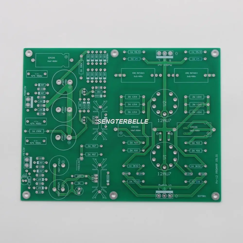 

Hi-Fi 12AU7 стерео трубчатый предусилитель платы неизолированная печатная плата на плате Conrad-Johnson PV12