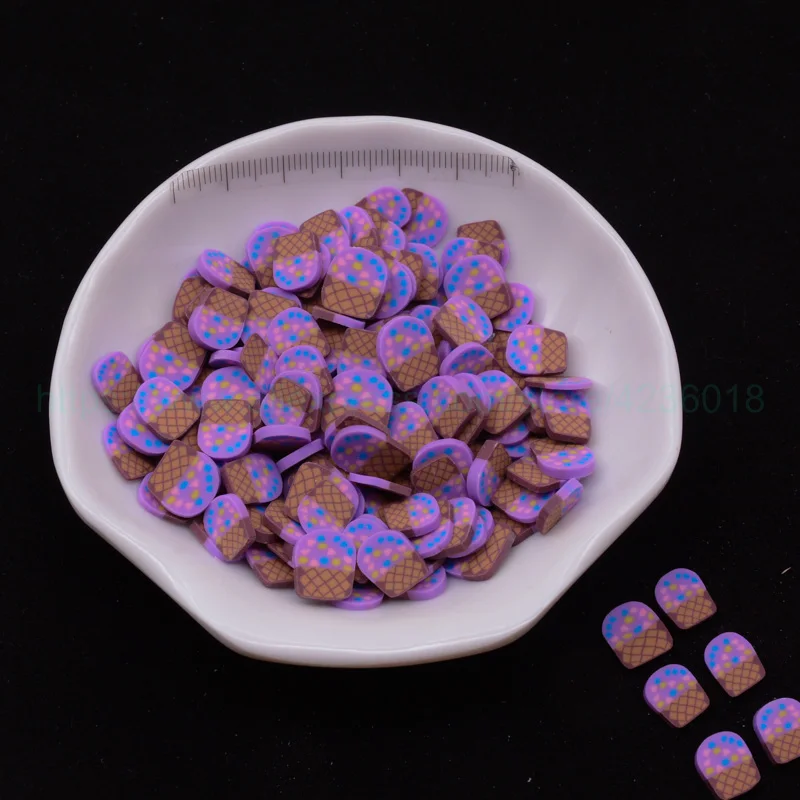 65 г пирожные форма мороженого полимерные глиняные ломтики посыпать для