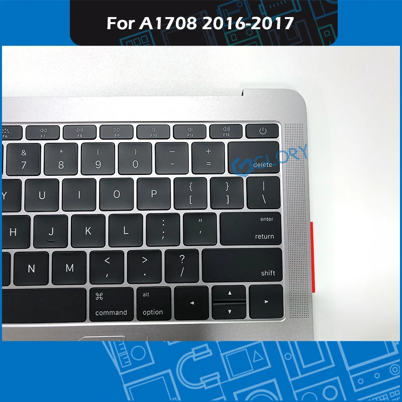 Новый A1708 верхний чехол серый Космический Чехол Для MacBook Pro Retina 13 &quotA1708 Topcase с