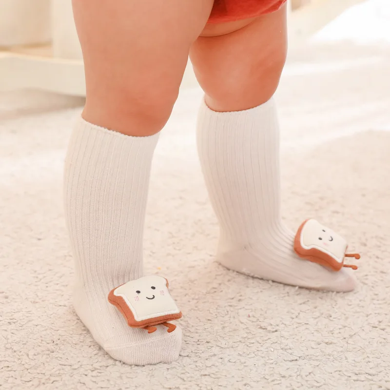 

0-3 Years Autumn Winter Newborn Baby Socks New Fashion Non-Slip Knee High Socks Infant Girl Boy Cute Socks Children Floor Socks