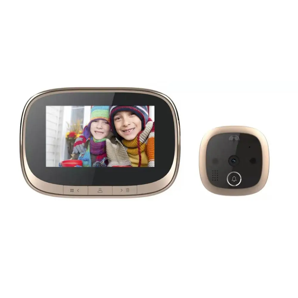 4 3 дюймов Широкий формат глазок легко устанавливается на тонкопленочных