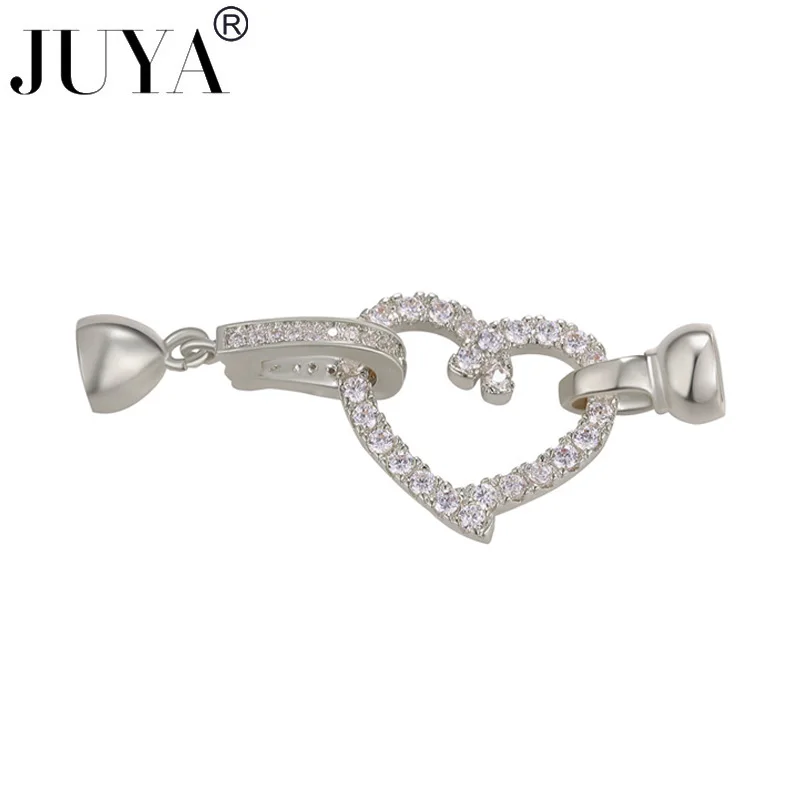 

JUYA Fastener Clasps Connectors For Bracelets Jewelry Making AAA Cubic Zirconia Clasp Hooks DIY Handmade Jewelry Findings Supply