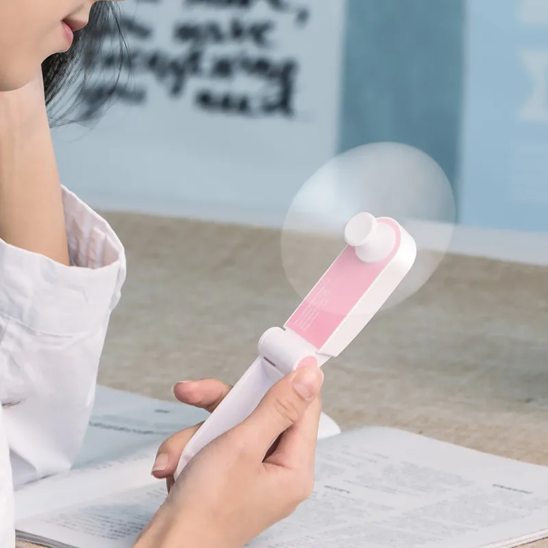 

Usb Pocket Fold Fans Electric Portable Hold Small Fans Originality Small Household Electrical Appliances Desktop Electric Fan