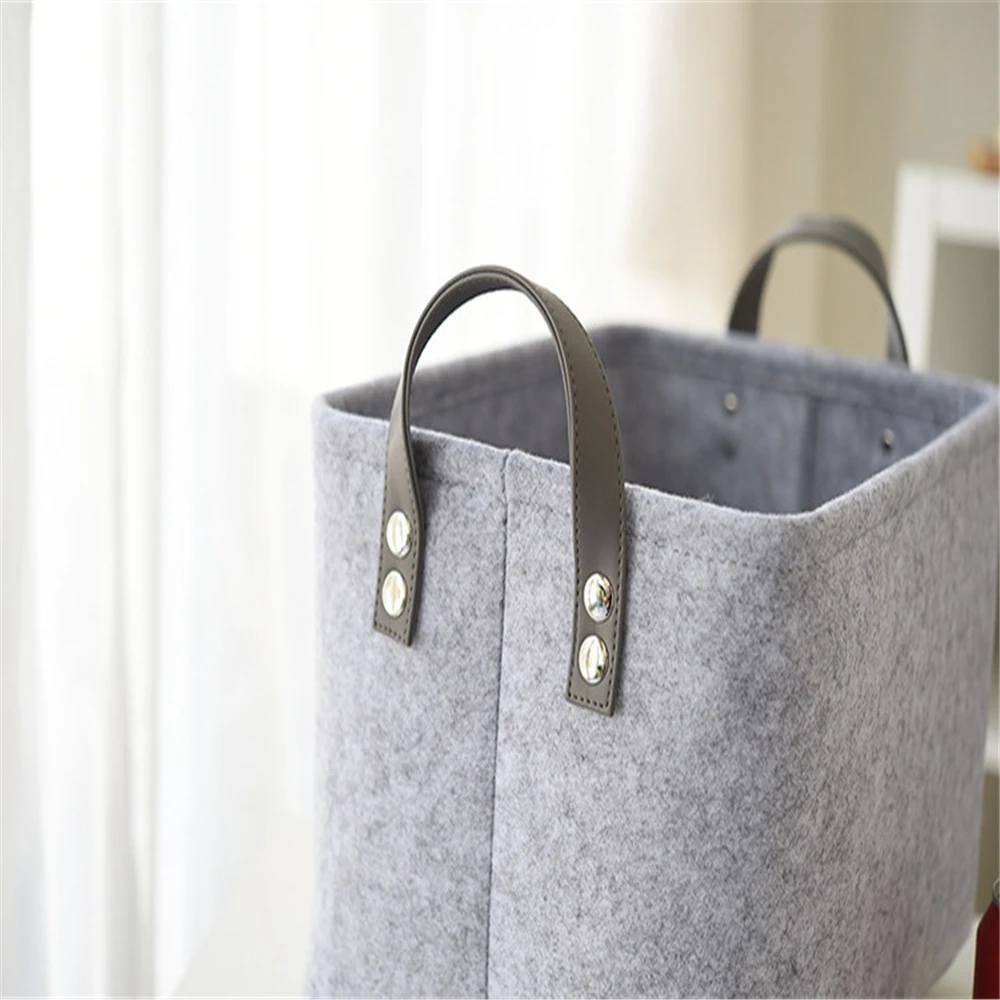 

Foldable Felt Storage Bins Baskets Containers With Handles For Home Closet Bedroom Drawers Toys Laundry Bag Shelf Box Organizers