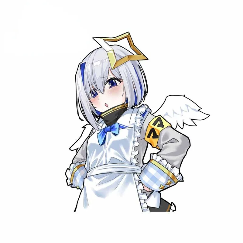 

13*11 см багажник Amane Kanata Крылья Ангела Hololive автонаклейки с защитой от царапин доска для серфинга наклейка на ветровое стекло KK