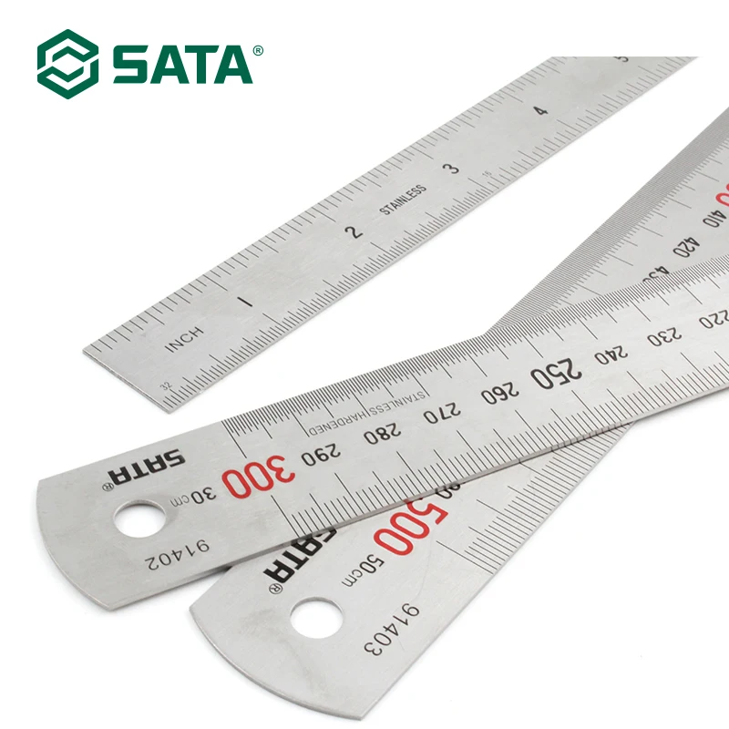 Линейка из нержавеющей стали SATA линейка 150 мм 91401 | Инструменты