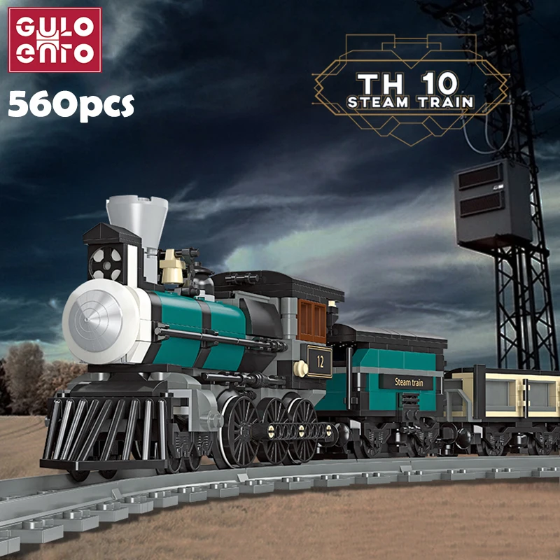 Конструктор городской высокоскоростной паровой Железнодорожный BigBoy BR01 GWR