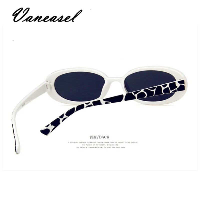 VANEASEL Oculos de Sol Овальные Солнцезащитные очки для женщин Ретро стиль круглая оправа
