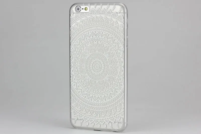Отличная цена PC чехол для iphone 6 plus 6s 6splus 5 &quotдюймов защитный прозрачный Этнический