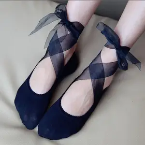 Кружевные носки для девочек в стиле Харадзюку, милые винтажные низкие белые короткие носки принцессы в стиле ретро, в японском стиле для свадьбы и танцев, подарок