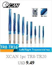 XCAN 1 шт. 4-20 мм HSS с титановым покрытием Ступенчатое сверло электроинструмент для металла, дерева, Дырокол