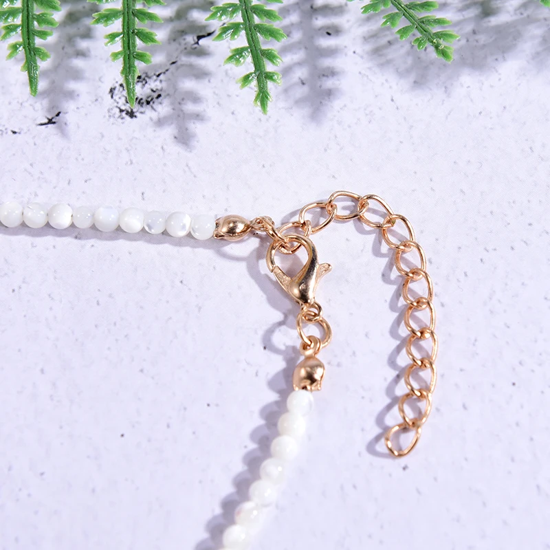 Бусины из натуральных раковин с подвеской в форме сердца для женщин новый дизайн