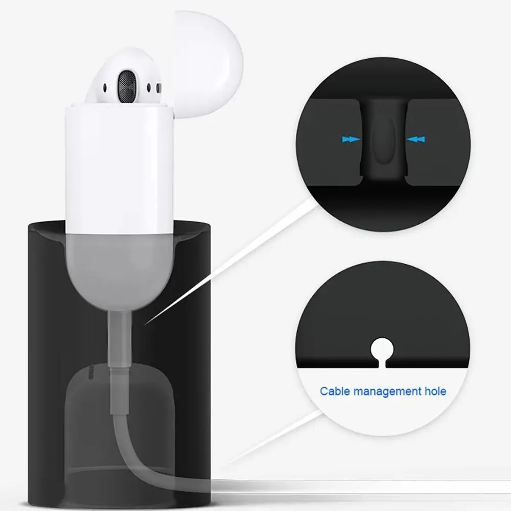 Мягкая силиконовая настольная зарядная станция для гарнитура AirPods док Держатель