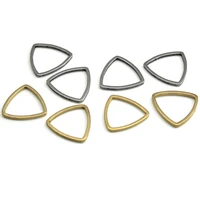 10 20pcs triangle charms stainless steel pendant bracelet connectors gold plated earring making supplies diy jewelry findings