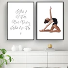 Абстрактная гимнастика, Спортивная фотография, цитата, Картина на холсте, скандинавские настенные картины для спортзала