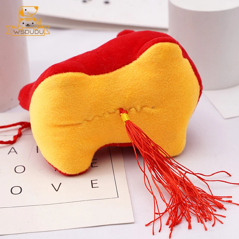 2022 Симпатичные куклы-тигры Красный новогодний талисман символ мультяшное