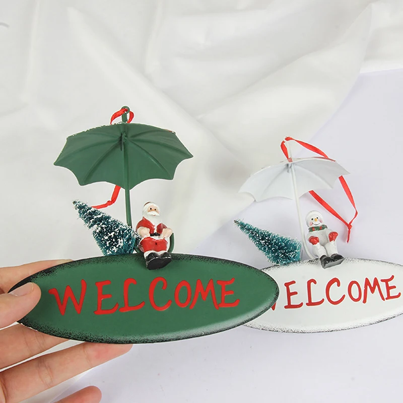 

Christmas decor pendant old man elk snowman Christmas supplies lovely umbrella