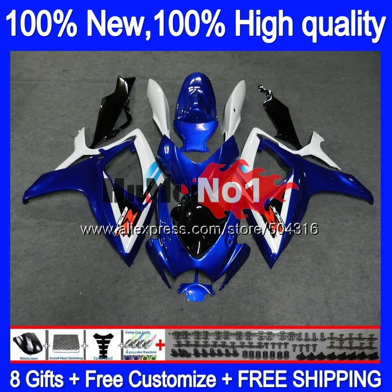 

Body For SUZUKI GSX R600 GSX-R750 GSXR 600 750 CC 06 07 2006 2007 Black Blue 16MC.83 GSXR-600 K6 GSXR600 GSXR750 06 07 Fairing