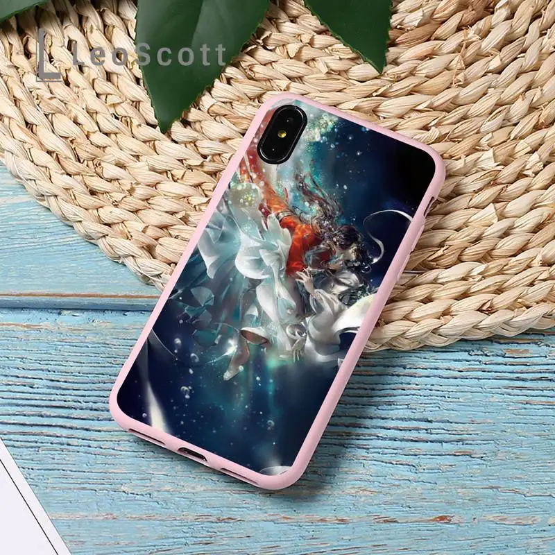 

tian guan ci fu Phone Case Candy Color for iPhone 11 12 mini pro XS MAX 8 7 6 6S Plus X 5S SE 2020 XR