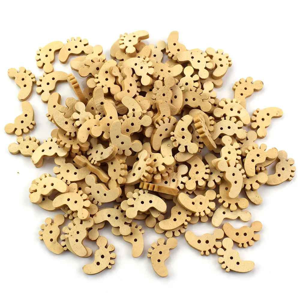 500 шт. деревянные пуговицы для ступней | Дом и сад