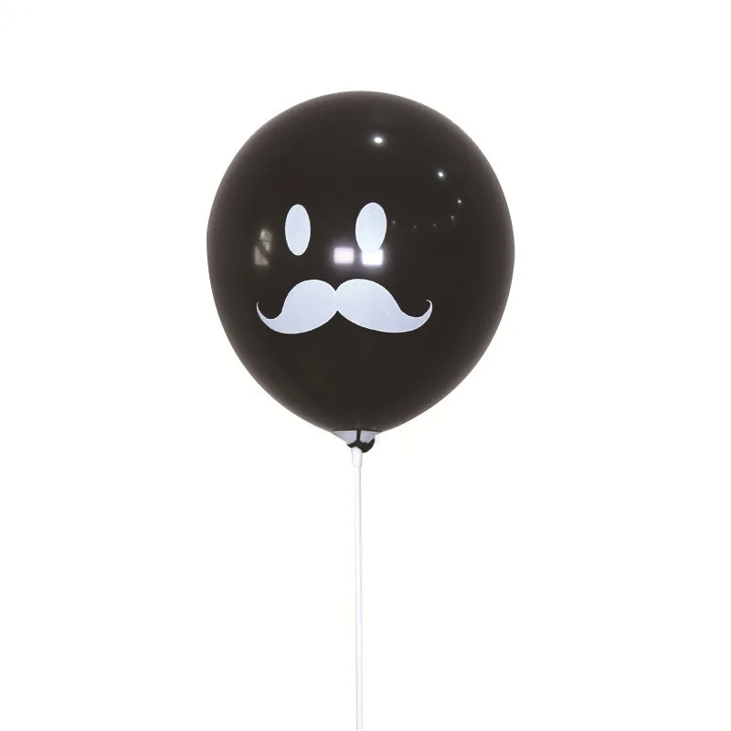 10 шт. латексные воздушные шары черные белые усы для свадьбы дня рождения