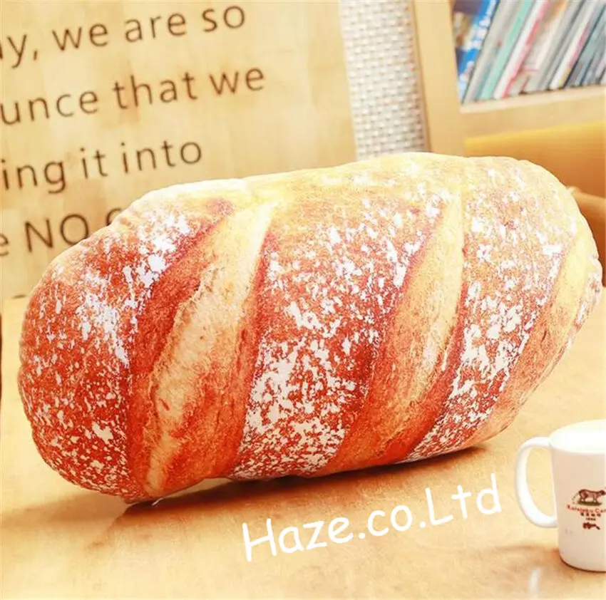 

2020 Simulation Bread Food Pillow Cushion Plush Toy Soft Toy Office Home Decor Cute Pillow Cushion Children's Doll Toy Cotton
