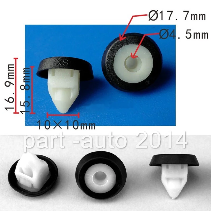 

20x / 50x 100x /500x OEM for VW Audi SEAT Skoda Bodywork & Bumper Screw Grommet Trim Clips N10621301