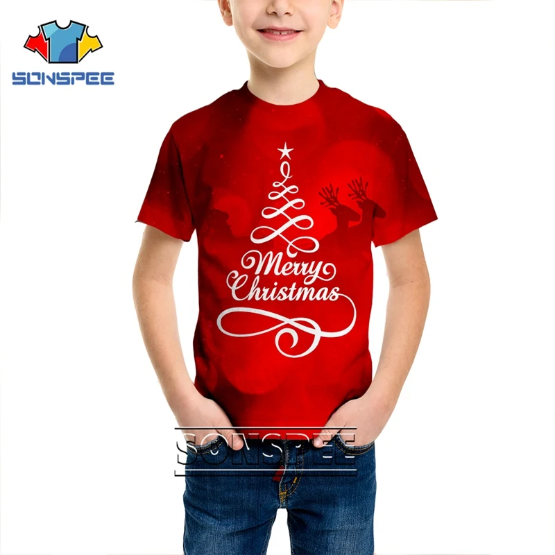 13 Fashion T-shirt 3D print Christmas Shirts Men Women Anime Child Streetwear Santa Claus T shirt Harajuku Kids Tshirt Xmas Clothes - Цвет: 13