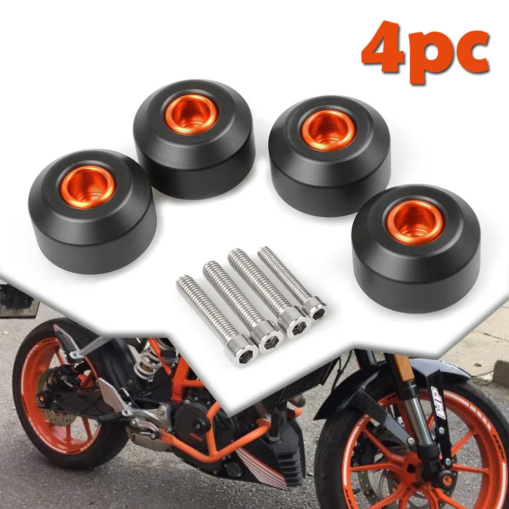 Для KTM DUKE 390 2013 2016 2018 заднее и переднее колесо слайдер рамы мотоцикла Рамка Краш
