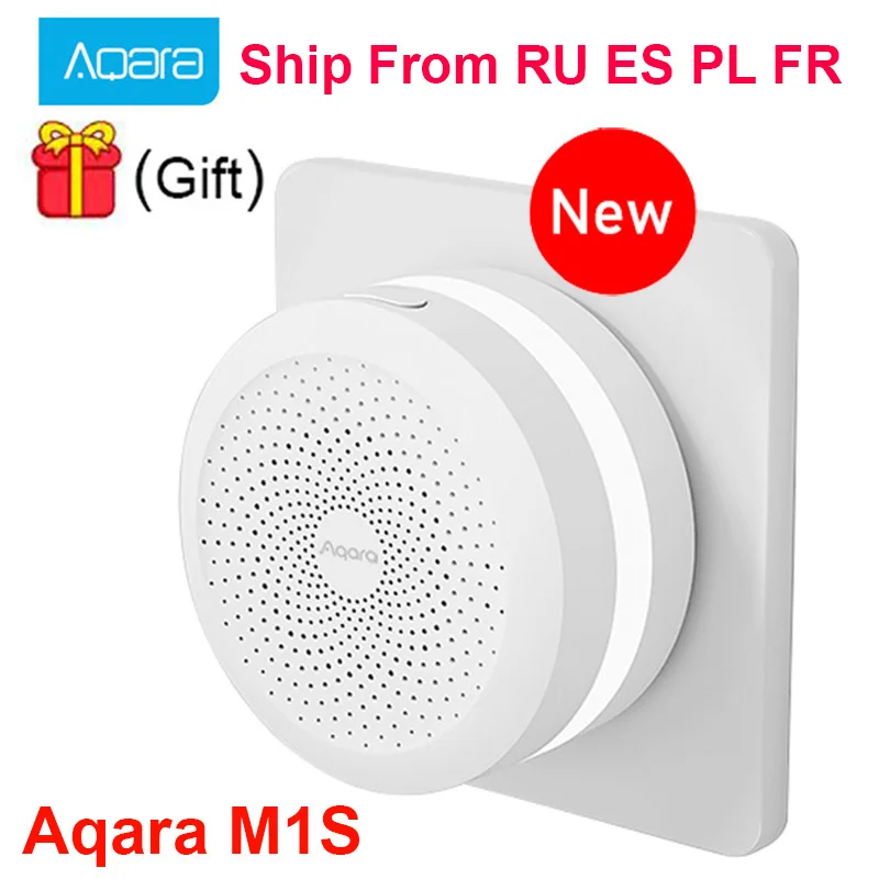 

Шлюз Aqara M1s Zigbee 2021 со светодиодной подсветкой RGB, дистанционное управление через приложение Mi Home, Apple Homekit, 3,0