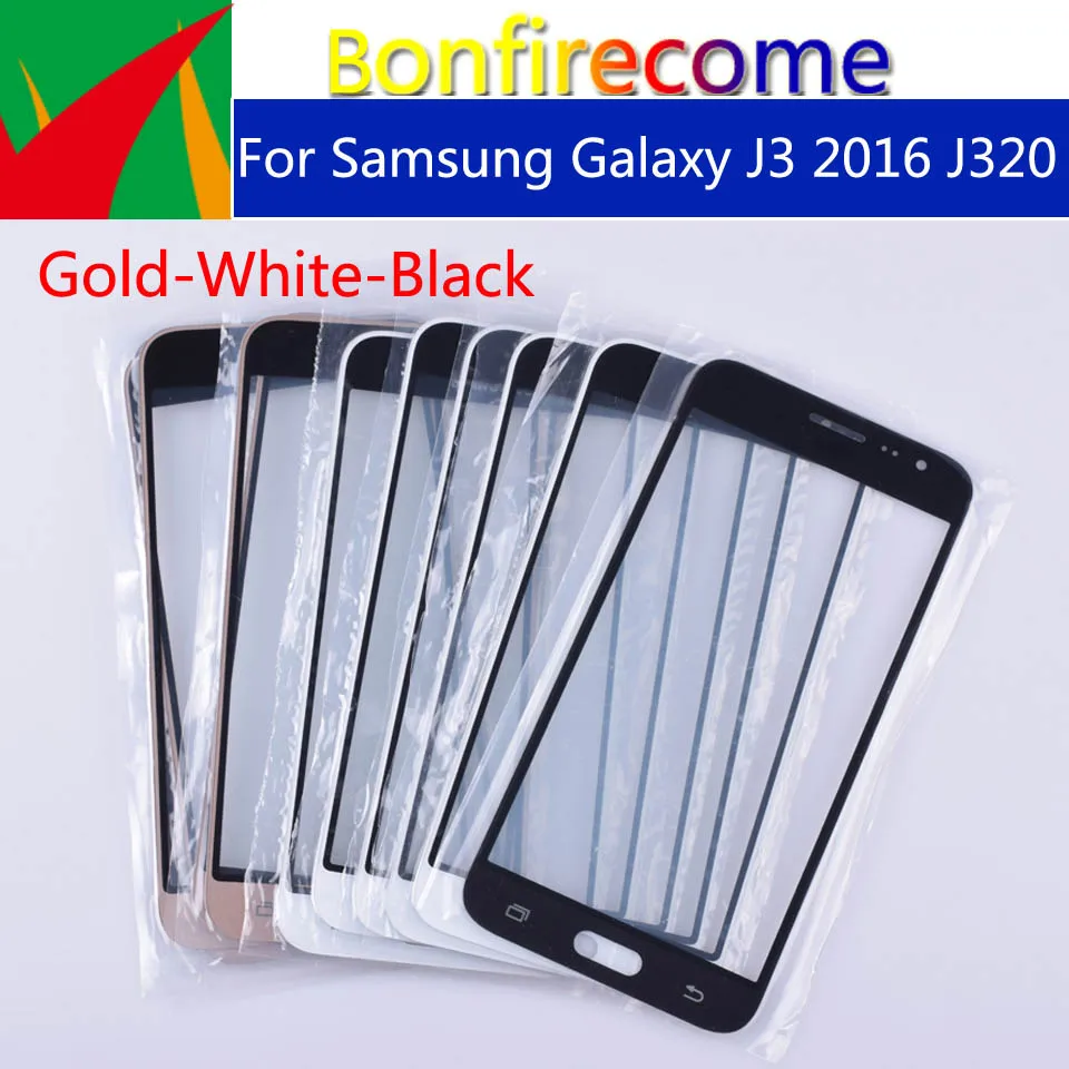 10 шт./партия сенсорный экран 5 дюймов для Samsung Galaxy J3 2016 J320 J320F J320FN передняя панель