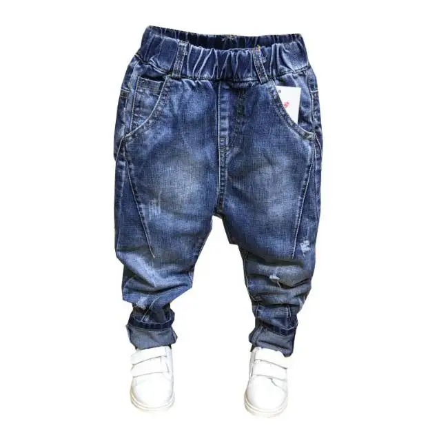 

Fashion Baby Boys Jeans 2021 Spring Autumn Long Jeans Pants Casual Children Cotton Trouser for Kids Clothes