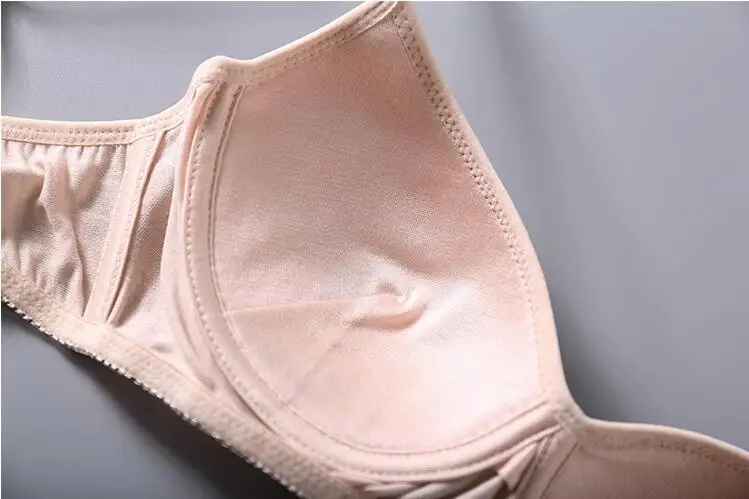 Женский бюстгальтер без косточек с подкладкой из 100% шелка тутового шелкопряда