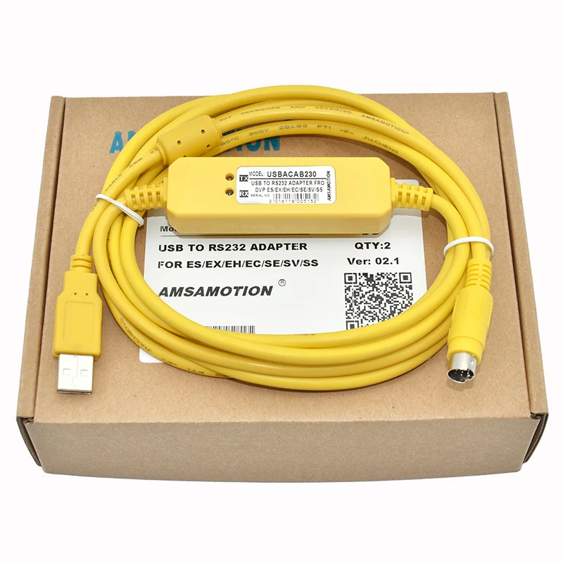 USBACAB230 Для Delta DVP ES EX EH EC SE SV SS PLC Кабель для программирования USB к RS232 адаптер Xinje XC/XD/XE