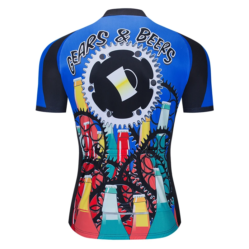 

Men's Cycling Jerseys Top Skinsuit Cycling Clothing Mountain Bike MTB Breathable Sweat-absorbing Quick-drying I Love Beer