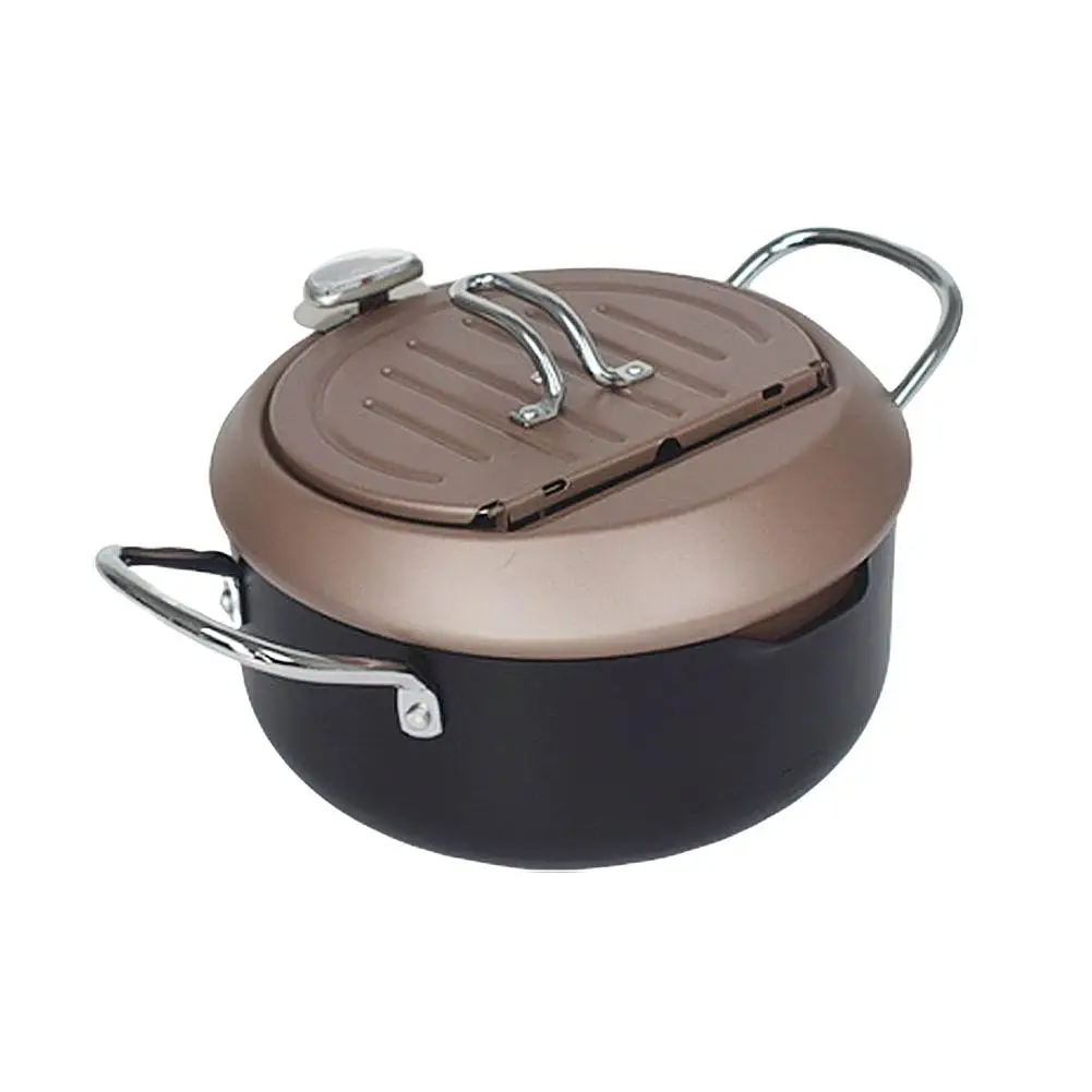 Домашняя фритюрница с крышкой и держателем масляного фильтра японская мини