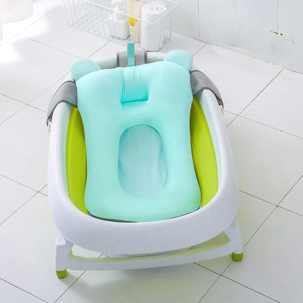 Baby Shower Portable Newborn Bath Mat Pad Tub Float Seat Antiskid Bathing Cartoon | Мать и ребенок