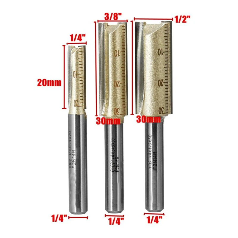 Обновленная фреза с 2 канавками и хвостовиком 1/4 дюйма твердосплавная ЧПУ для