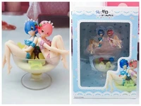 re life in a different world from zero rem ram pudding a la mode pvc anime action figure collectible model toy girl doll