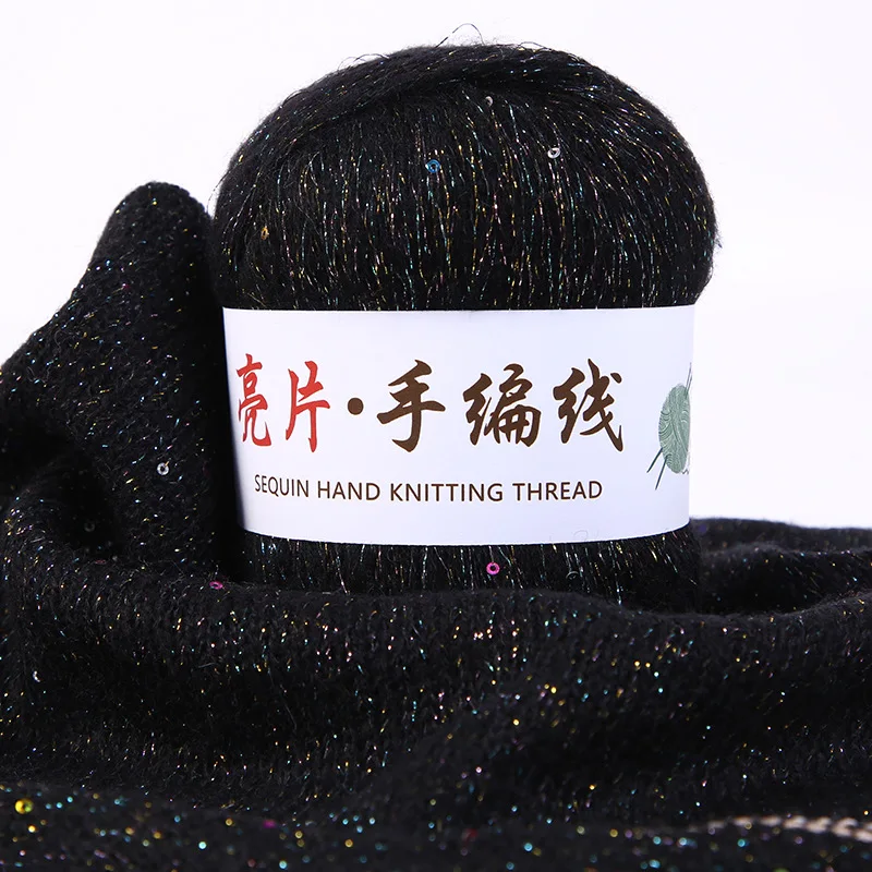 Прямая поставка 50 г/шар блестки яркий шелк Ангола влюбленные ощущения тонкая